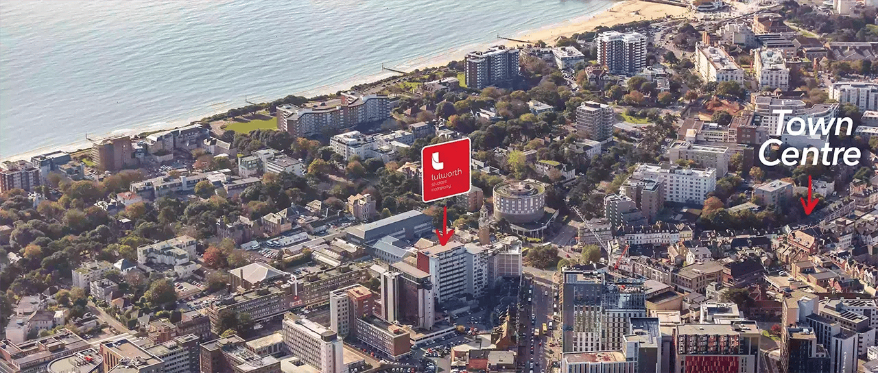lulworth-student-company-bournemouth-accommodation-location-from-above