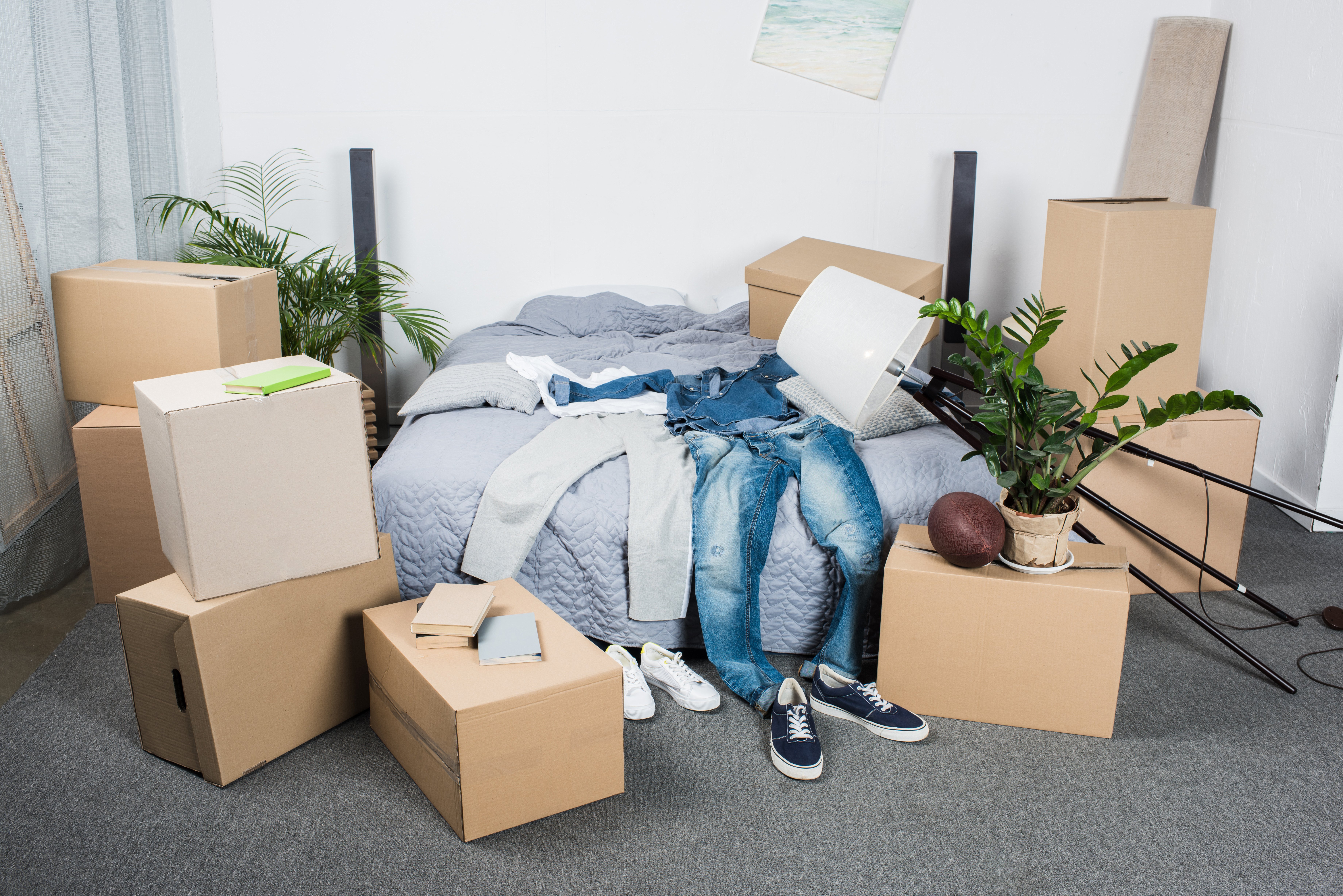 packed up room