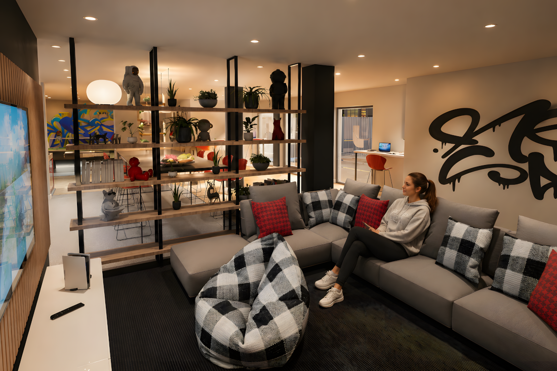 New social zone at Lulworth Student Accommodation