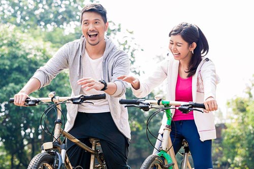 students on a bike 